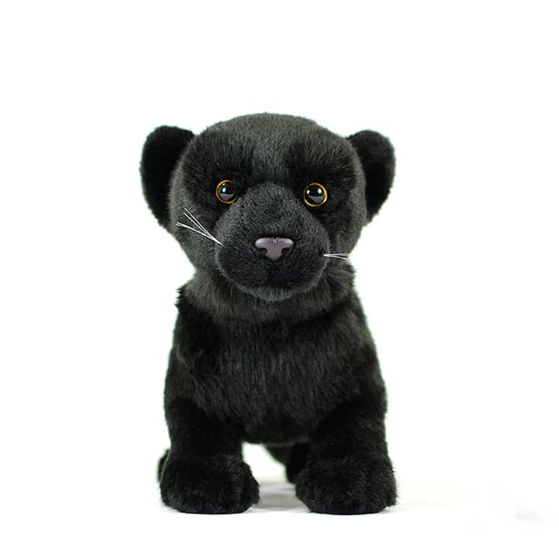Simpatico Simulazione In Piedi Nero Leopardo Peluche Animale Giocattolo Morbido Animali Selvatici Leopardi Peluche Giocattoli Per Bambini Regali 28 cm Nero
