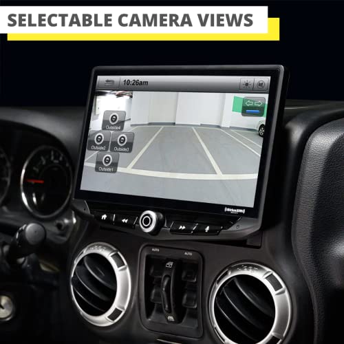 STINGER Jeep Wrangler JK Stereo Replacement 10" HD Touchscreen Radio