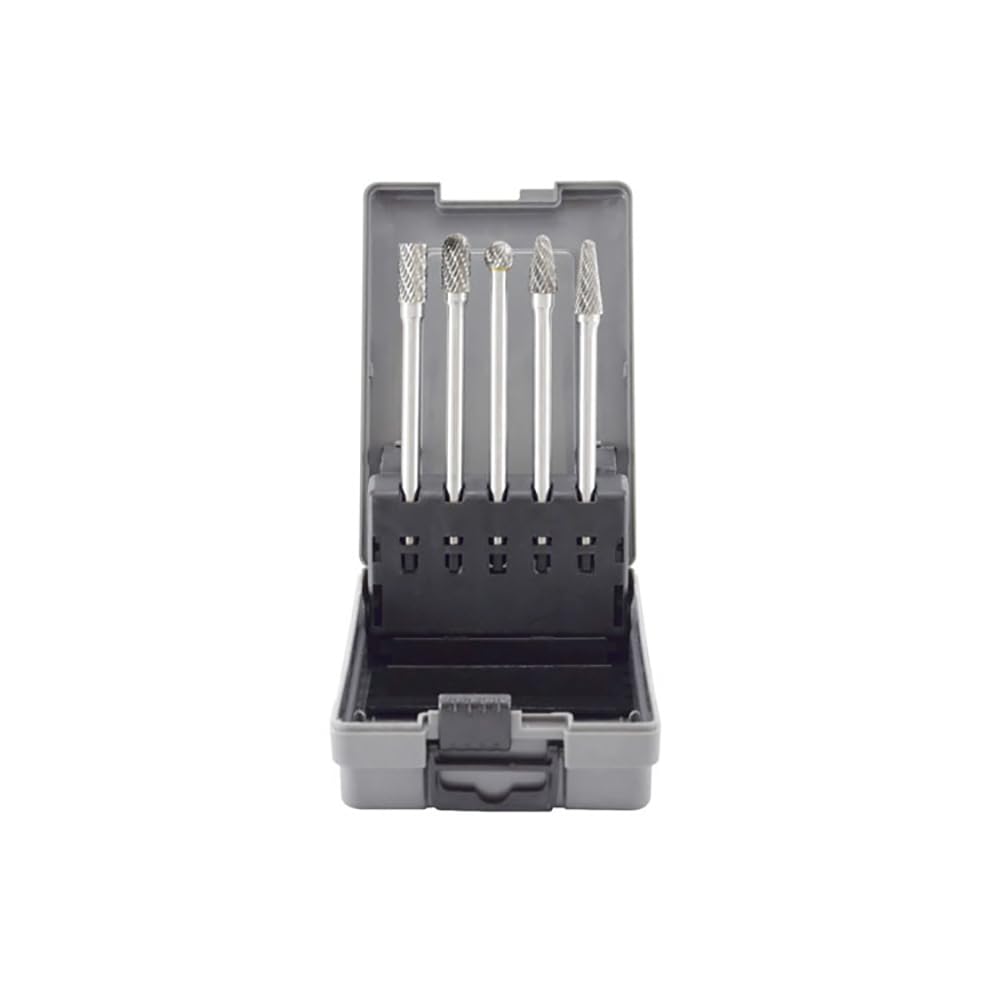 Astro Pneumatic 2185 Long Double Cut Carbide Burr Set, 5-Piece