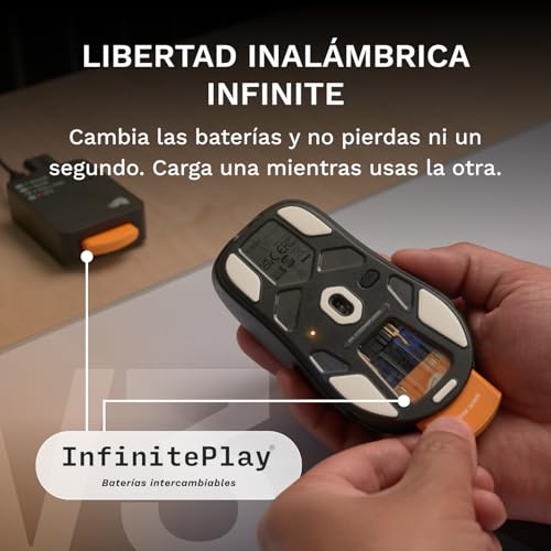 Olvida las cargas con el ratón gaming GLORIOUS Model O3 de batería intercambiable y sensor 30K 2