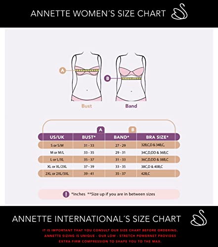 Soutien-gorge de récupération post-chirurgical noir en taille Small/Medium