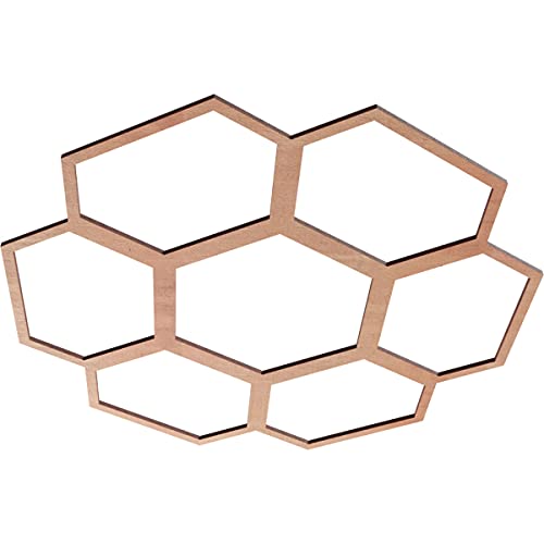 Image of Ekena Millwork 24 inchOD x 8 1 /2 inchID x 3 /8 inchT Florin Wood Fretwork Pierced Ceiling Medallion, Cherry