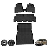 Kotesoto ホンダ 新型フリード GT系 5人乗り フロアマット FREED セカンドマット フリード GT トランクマット FREED AIR/AIREX/CROSSTAR 3D立体 GT2 GT6 耐汚れ カーゴ TPE素材 防水 滑り止め アクセサリー 内装 車種専用設計 取付簡単 フルセット