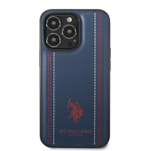 US Polo USHCP14XPFAV Coque de protection pour iPhone 14 Pro Max 6,7" Bleu marine/bleu marine