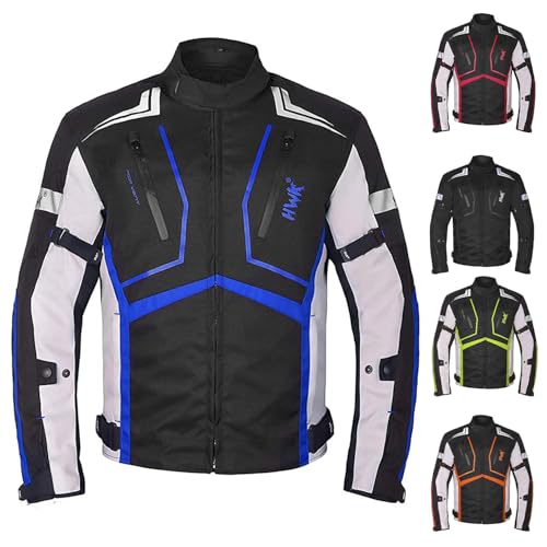 HWK Scorpion Motorcycle Jacket for Men & Women, Motorcycle Gear with Body Armor Foam Padding and...