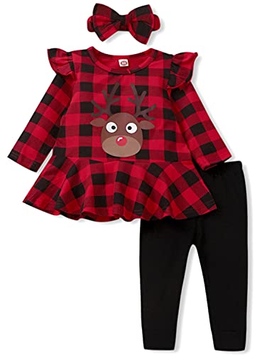 Image of Aalizzwell Little Toddler Girls Halloween Christmas Outfit