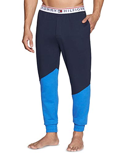 Tommy Hilfiger Men's Modern Essentials Lounge Jogger Pant (Hampton Blue, X-Large)