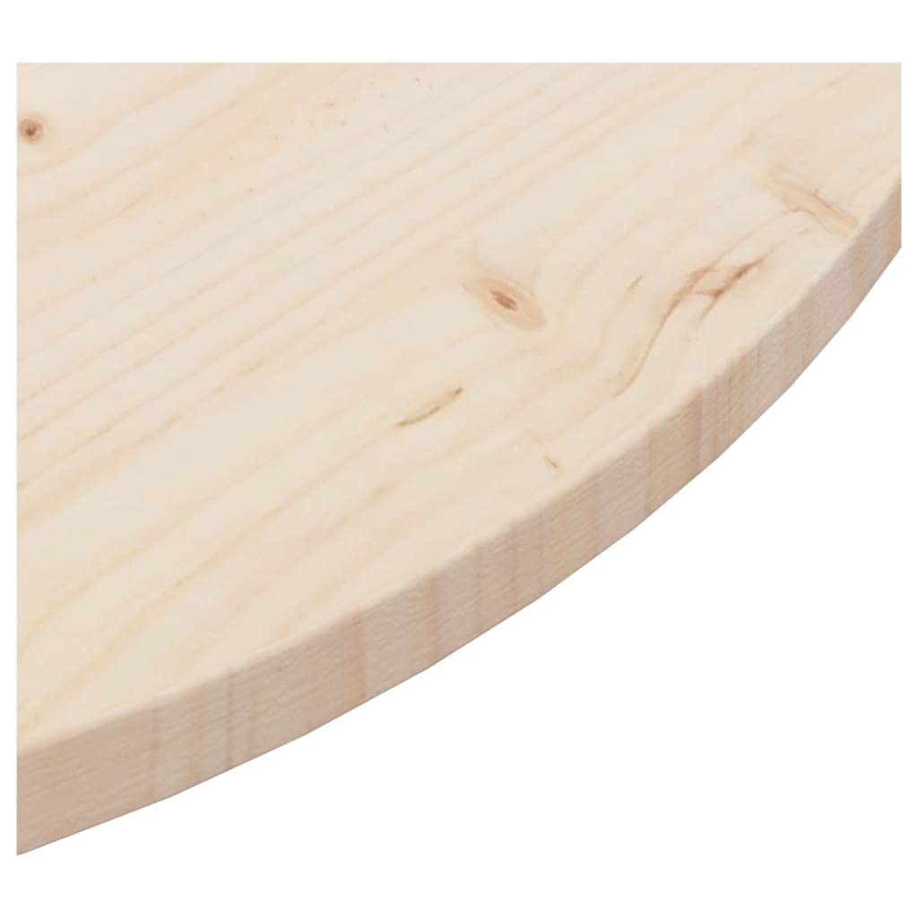 Dessus de Table Diamètre 90x2,5 cm Bois de Pin Massif Jaune Plateau de Table Ronde Facile à Nettoyer Plateau de Restaurant pour Tables Basses Tables d'appoint Tables de Bar Tables Consoles