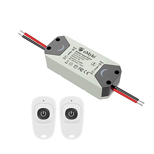 Smart Wifi RF Switch Wireless Relay module eMylo remote control Light Switches 1 Channel 220V Home Automation Outlet Timer 433Mhz Compatible with Alexa/Google Home Assistant Via Iphone Android