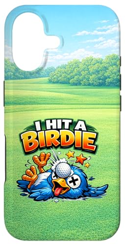 I Hit a Birdie Funny Golf Slang Cartoon Accessory Golfers