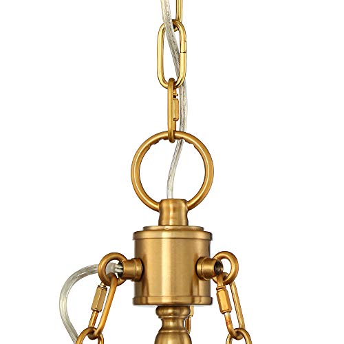 Stiffel 04-1907-279 WARM AB Wagon Wheel Gold Chandelier - 6 Light, Antique Brass Modern Farmhouse Chandelier thumb #3