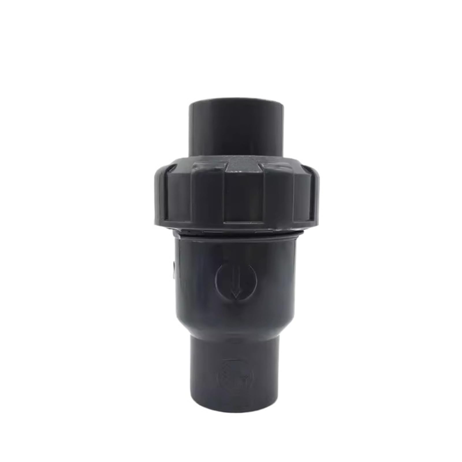 1PC 20 25 32 40 50mm kulowe zawory zwrotne UPVC zawór pionowy wydechowy nawadnianie ogrodu adapter do akwarium złącze rury pcv(Dark Gray,50mm Inner diameter)