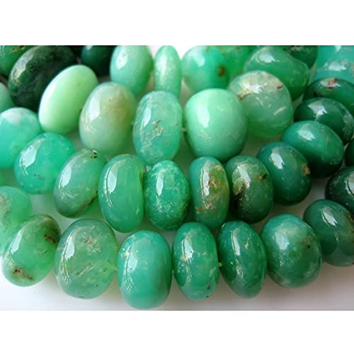 Chrysoprase perles rondelles pour créer votre propre collier bohème chic cet été