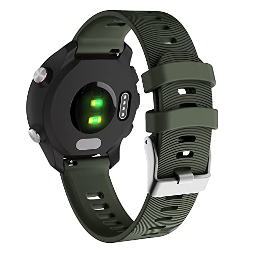 Bracelet Garmin Forerunner 245M silicone 20mm anti-irritation pour le sport