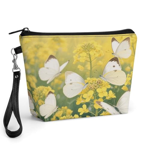 Bolsa de maquillaje para evitar desorden, neceser con cremallera seguro y compacto