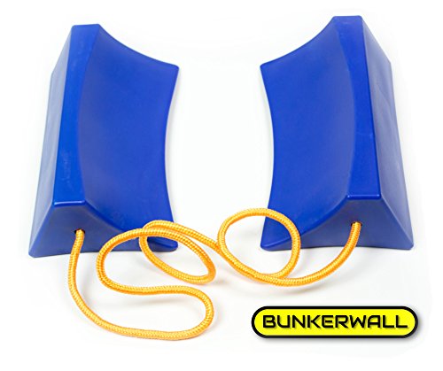 BUNKERWALL Durable Aircraft Style Wheel Chock Blocks on Rope BW2302 - Thumbnail 3