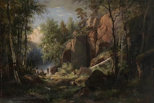 Póster de lienzo de Ivan Shishkin de 60x90cm para renovar la decoración de dormitorios