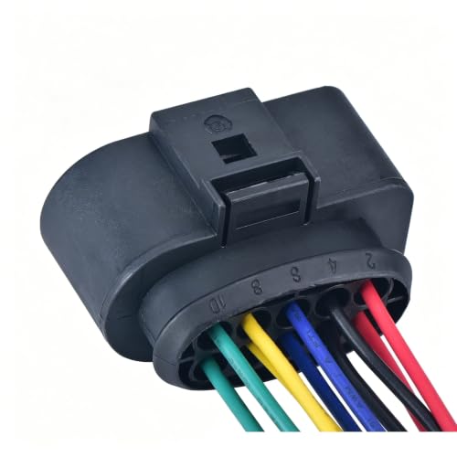Conector 10P 1J0973735 hembra con cable para sensor de temperatura de coche 3