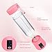 Mialoe Portable Blender, Personal Size Eletric USB Juicer Cup, Fruit, Smoothie, Baby Food Mixing Machine Magnetic Secure Switch 14 oz (Pink)