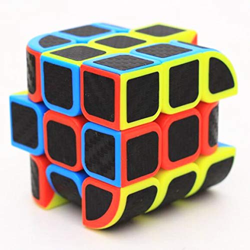 Cuberspeed Curve 3X3 Carbon Fiber Sticker Penrose Speed Cube Penrose Cube Stickerless With Black Sticker Puzzle #TOP3