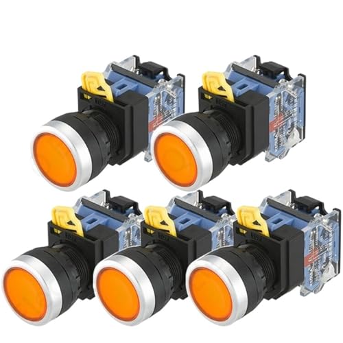 Pulsador momentáneo de 22 mm LA38A-11BNS para reparar paneles de control rotos