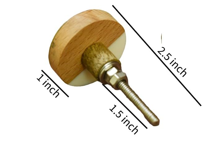 ARTISNO Three Tone Gold Designs Wood Resin Door Knobs, Vintage, Shabby Chic, Interior Furniture - Image 3