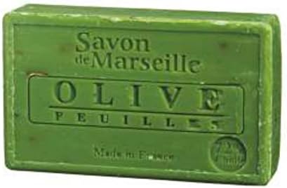 Savon de Marseille 100g (3.5 oz) Bath Soap Bar - Olive Leaves by Le Chatelard 1802