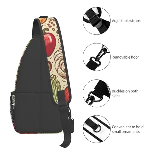 Bolso cruzado para hombre tipo bandolera negro miniatura 5