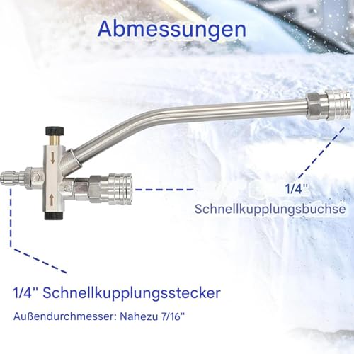Double tête de pulvérisation de mousse pour un lavage auto haute pression impeccable - 6