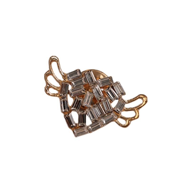 Heart Wing Brooch Pin for Women Safety Pin Coat Collar Accessory-image-38
