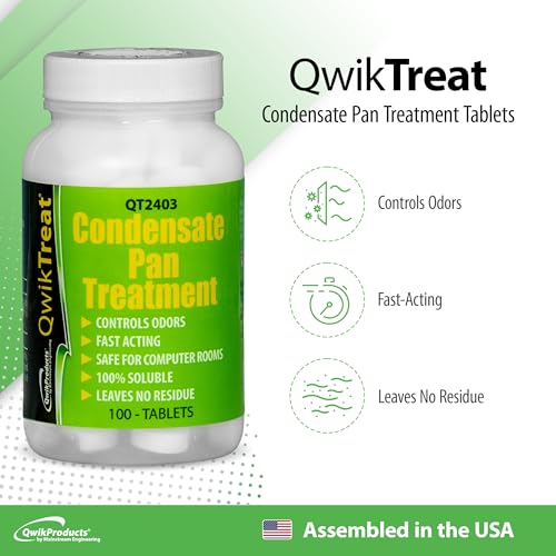 Kit de Limpieza para Mantenimiento de Aire Acondicionado QwikProducts, incluye Tabletas QwikTreat para Bandeja de Condensado, Spray Limpiador de Filtros PuraClean y Limpiador Espumoso de Coils QwikClean, Set de 3 Productos miniatura 2
