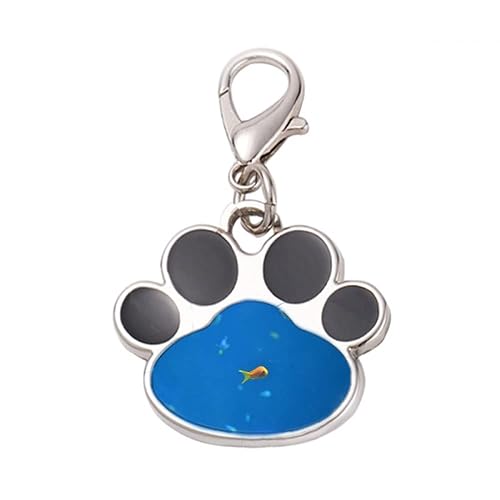 DIYthinker?Ocean Fish Science Nature Picture Pet Tag Keychain Dog Cat ID