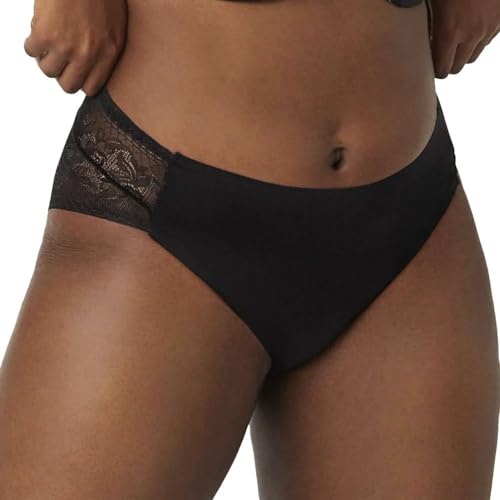 YSABEL MORA - Braga Midi Invisible con Encaje Negro