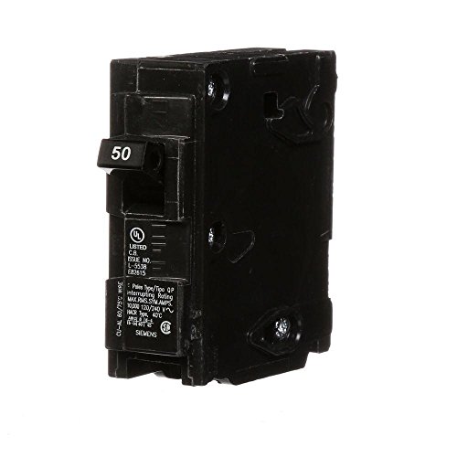 Image of Siemens -HI Q150 50-Amp Single Pole Type QP Circuit Breaker, Black