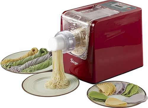 Sirge PASTAMAGIC Nudelmaschine Nudel Vollautomat 300W Pastamaschine Nudelautomat Pastaautomat Pasta Automat inkl. 22 Nudelgitter