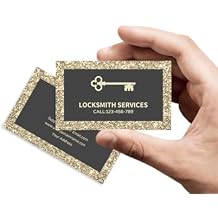 Custom repair installation unlocking locksmith services Business Cards Double-Sided Printable Thick Waterproof Paper Business Cards Customize with Your Image Logo for Small Business Template 27