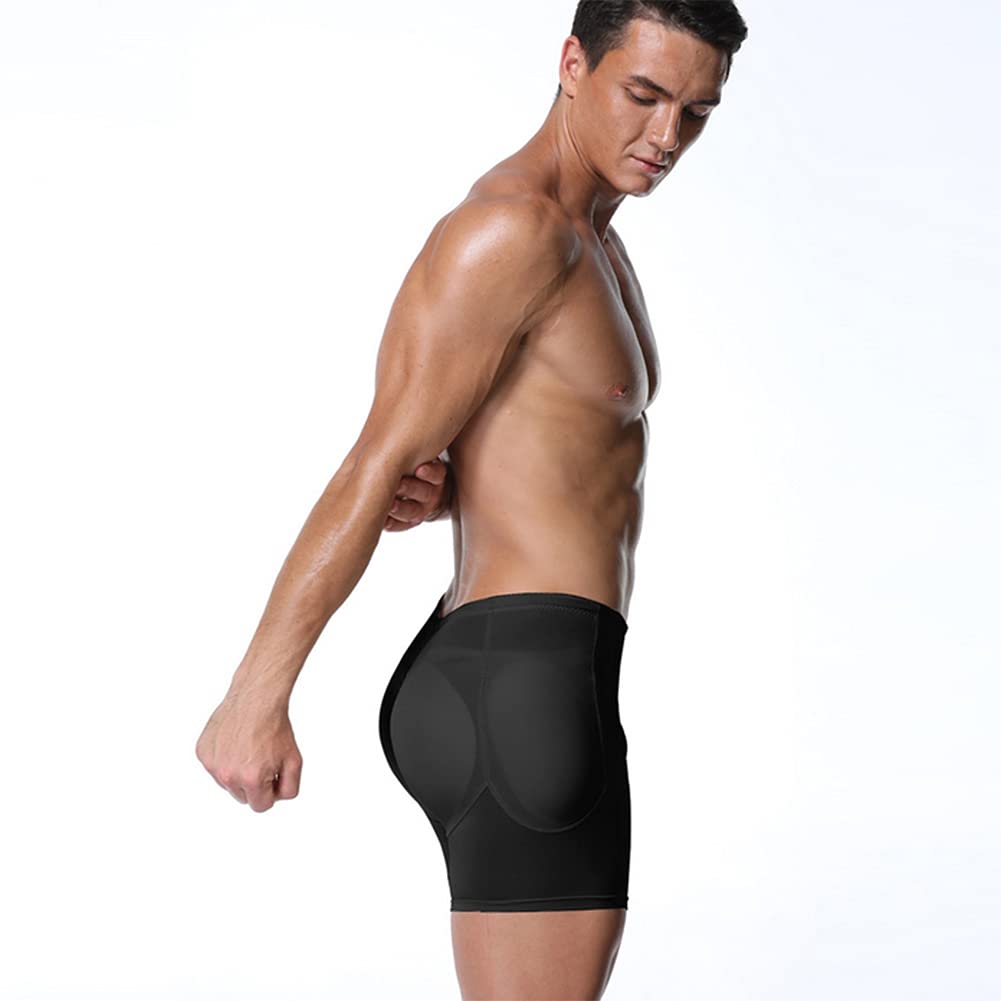 Hombre con Almohadillas Levanta Calzoncillos Tipo bóxer para Adelgazar, Ropa Interior, Almohadillas Desmontables