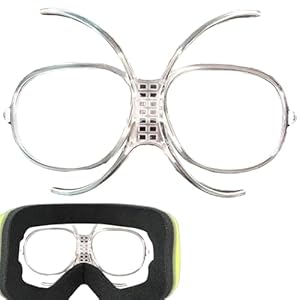 Optischer Adapter, Einsatzadapter für Ski- und Snowboardbrille | Snowboardbrille mit flexiblem und faltbarem Rahmen | Tragbarer, faltbarer Innenrahmen, transparent, Pro
