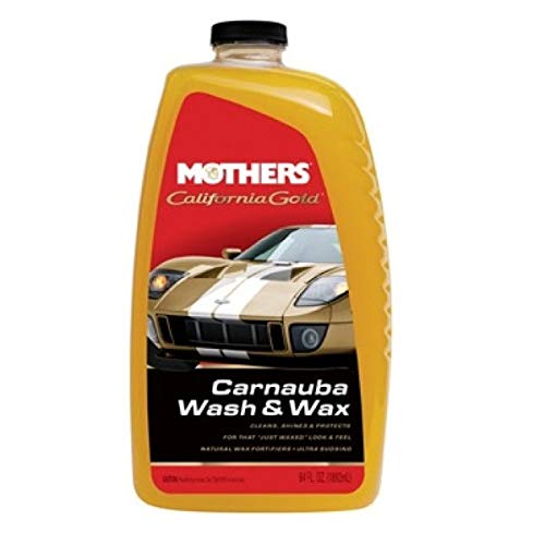 Shampoo com Carnaúba Wash and Wax Califórnia Gold 1,89lt Mothers