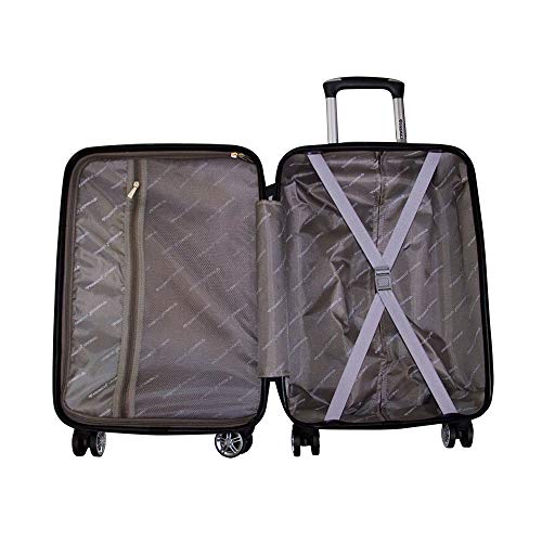 Malas viagem Primicia Livorno ABS Rodas duplas 360° Pequena e Média - Grafite