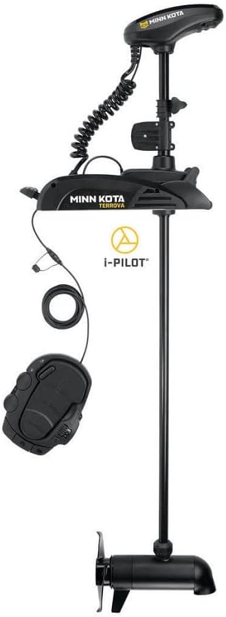 Minn Kota 1358834 Terrova Freshwater Electric-Steer Bow-Mount Trolling Motor with Universal Sonar 2 & i-Pilot GPS (Foot Pedal and Micro Remote Included, NO Heading Sensor), 112 lbs Thrust, 60" Shaft