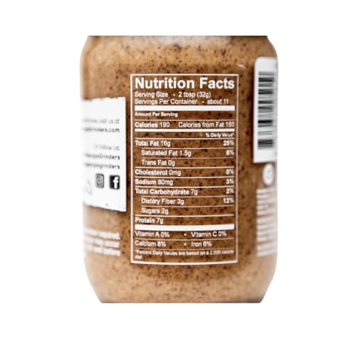 Image of Georgia Grinders Maple - Caramel Almond Butter Creamy Gourmet Nut Butter Spread, Non-GMO, Gluten Free, No Palm Oil, No Added Sugar, Vegan Friendly, 12 Ounce (1 Pack)
