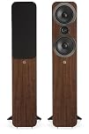 Q ACOUSTICS 3050i Floor Standing Speakers - Pair - 2-way Reflex Enclosure, Bass Driver: 2 x 165 mm (6.5 in), Tweeter: 22 mm (0.9 in) - Tower Stereo/Surround Sound (English Walnut)