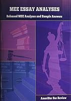 Ameribar MEE Essay Analyses: Released MEE Analyses & Sample Answers 1440492387 Book Cover