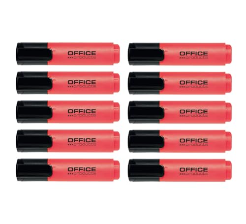 OFFICE PRODUCTS Textmarker 10er Pack - Rot /Highlighter Textliner...
