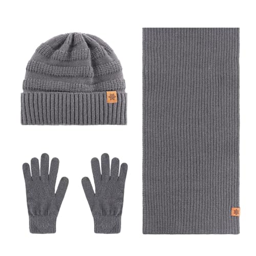 Bonnet écharpe gants homme hiver en doublure polaire douce