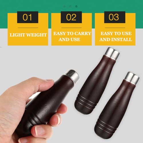 OSALADI 2 Stück Feilengriff Aus Holz Handgriff Aus Holz Holzfeilengriff Ersatz Holzwerkzeuggriffgriff Griffe Zum Ersetzen Von Dateien Holzgriff Für Werkzeuge Holzraspelgriff Brown Eisen