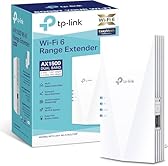 TP-Link Répéteur WiFi 6 RE500X, Amplificateur Puissant AX1500 Mbps, Port Ethernet Gigabit, Couvre jusqu'à 100 m², Compatible avec Les Box Internet, Profitez sans Changer Votre Box