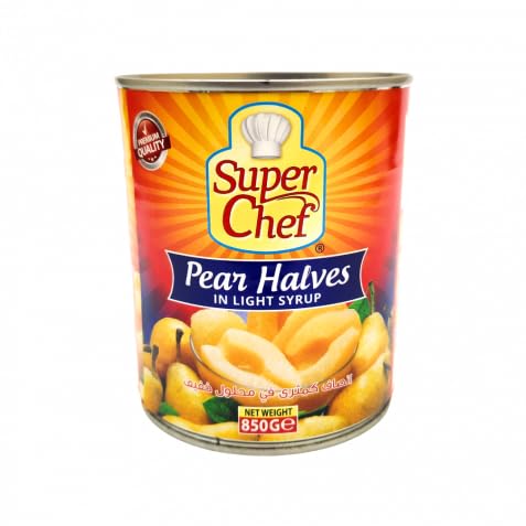 SUPERCHEF SUPER CHEF PEAR HALVES IN LIGHT SYRUP 850GM