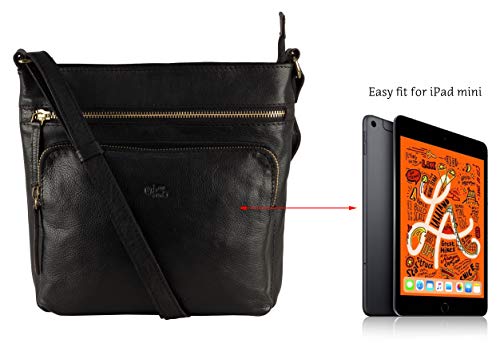 Image of Genuine Leather Crossbody Purse and Handbags - Crossover Bag Over the Shoulder Women | Genuine Leather